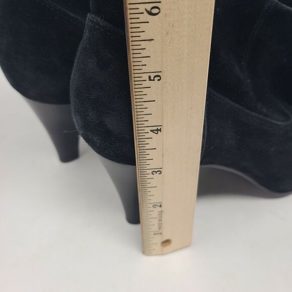 Kelsi Dagger Brooklyn Women's Size 10 Black Suede Leather Round Toe Ankle Boots - Picture 8 of 8